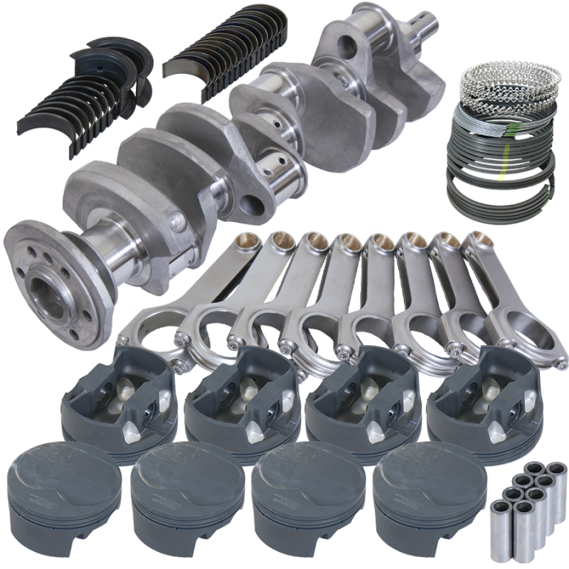 Eagle Chevy 350 3.750in Crank 6.000in H-Beam 6cc Dome 4.040in Pistons Rotating Assembly Rotating Assemblies Eagle