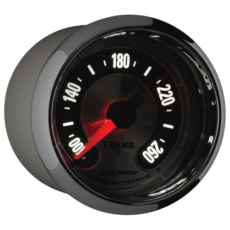 Autometer American Muscle 52mm Full Sweep Electric 100-260 Deg F Transmission Temperature Gauge Gauges AutoMeter