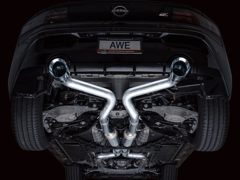 AWE Tuning 2023 Nissan Z RZ34 RWD Track Edition Cat-Back Exhaust System w/ Chrome Silver Tips Catback AWE Tuning