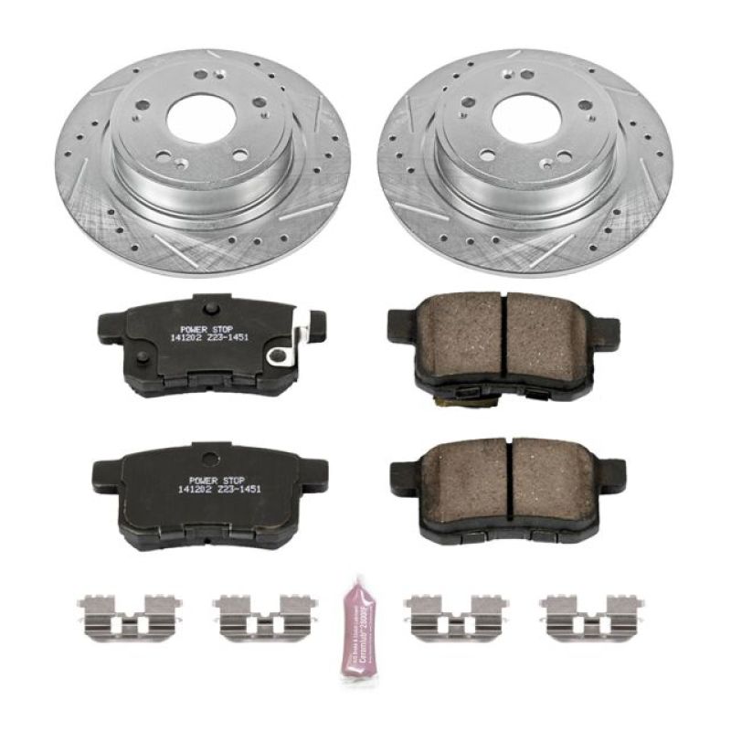 Power Stop 11-14 Acura TSX Rear Z23 Evolution Sport Brake Kit Brake Kits - Performance D&S PowerStop