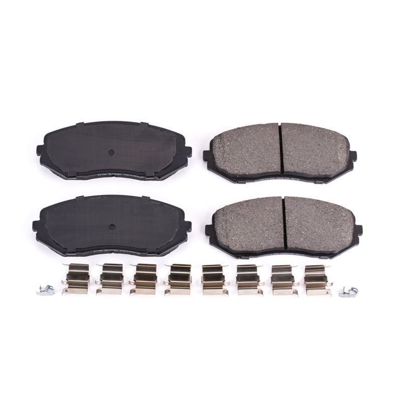 Power Stop 06-13 Suzuki Grand Vitara Front Z17 Evolution Ceramic Brake Pads w/Hardware Brake Pads - OE PowerStop