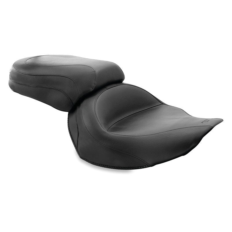 Mustang 06-15 Yamaha Roadliner & Stratoliner Wide Touring Passenger Seat - Black Passenger Motorcycle Seats Mustang Motorcycle
