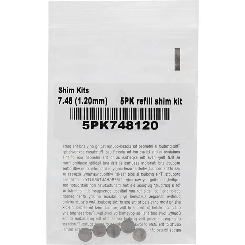 Hot Cams 07-16 CRF 150 R/2016 CRF 150 RB Big Wheel 1.200mm Shim Kit - 5 Pack Valves Hot Cams