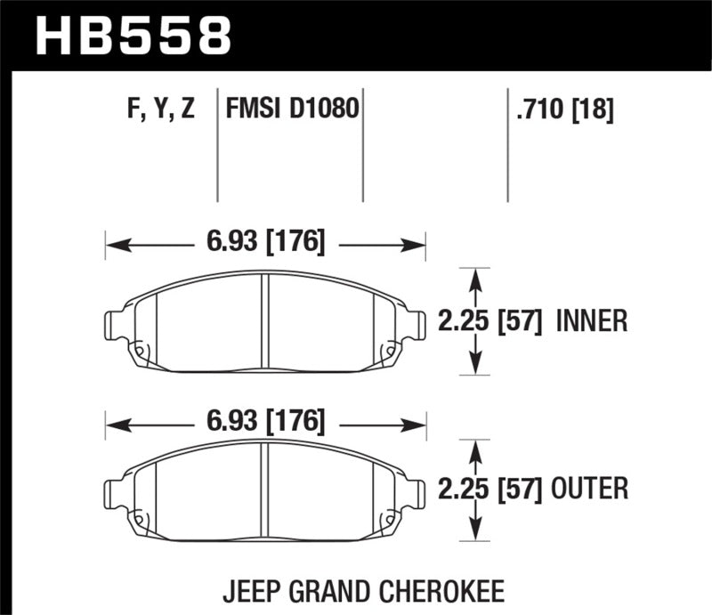 Hawk HPS Street Brake Pads Brake Pads - Performance Hawk Performance