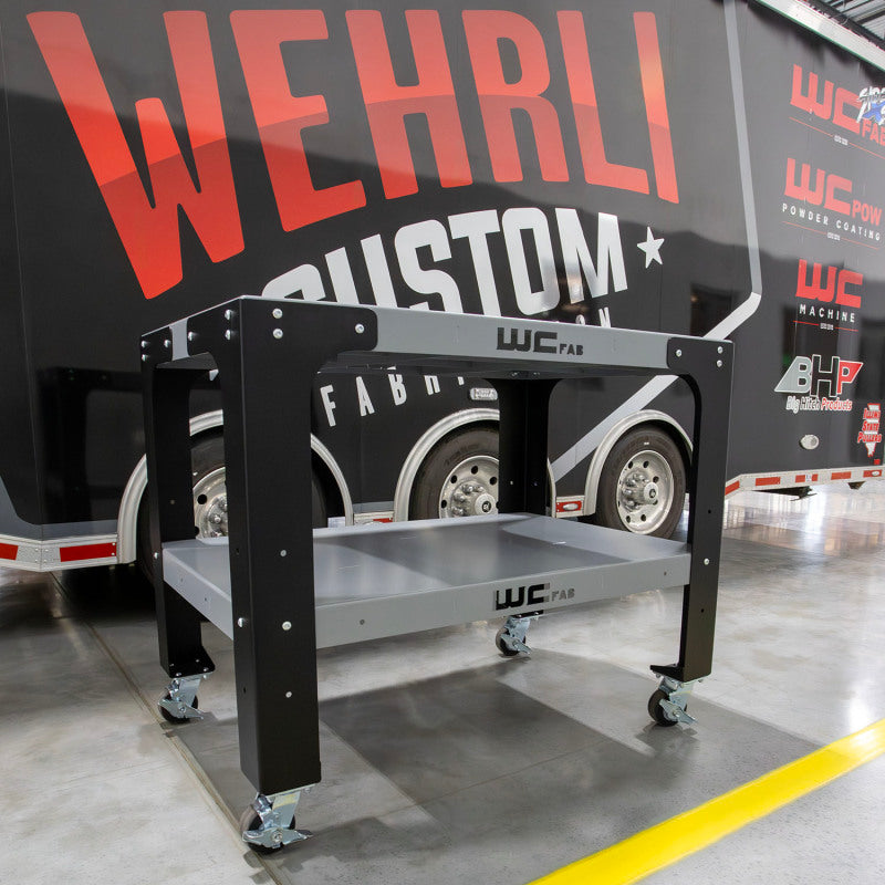 Wehrli Modular Steel Work Bench Top/Shelf Kit, 32in. x 48in. x .120in. Thick, BOTH Grey Tool Storage Wehrli