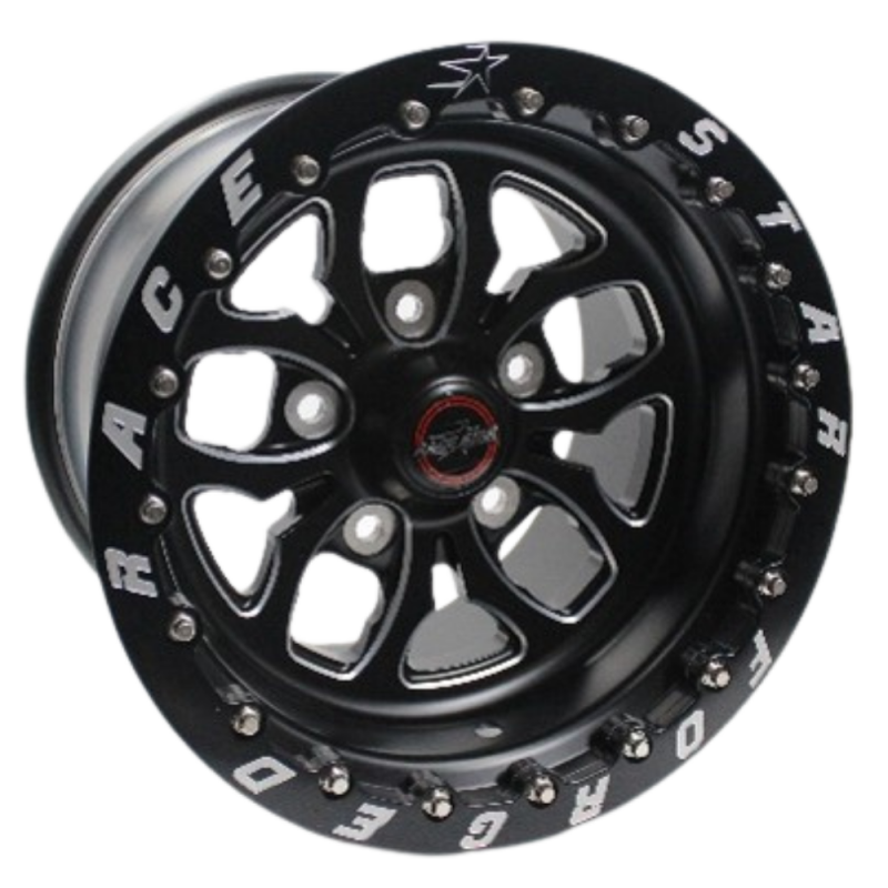 Race Star 64 Pro Forged Wicked 15x11 Lug Mount Black Anodized/Machined 5x135BC 6.50BS Wheels - Forged Race Star