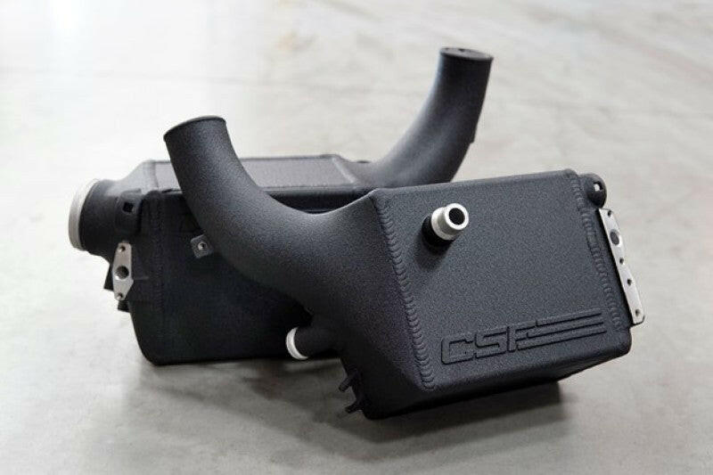 CSF 16-21 BMW M5 (F90) / 17-21 BMW M8 (F91/F92/F93) Twin Charge-Air-Cooler Set - Crinkle Black Intercoolers CSF