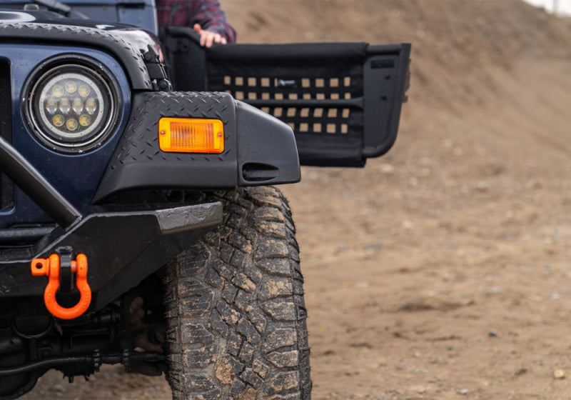 Rampage 1997-2006 Jeep Wrangler(TJ) 2-Door Tube Doors With Netting - Black Doors Rampage