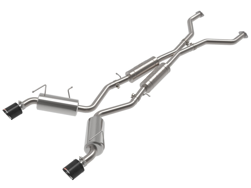 aFe Takeda Cat-Back Exhaust System Nissan 370Z 09-20 V6-3.7L- Carbon Tip Catback aFe