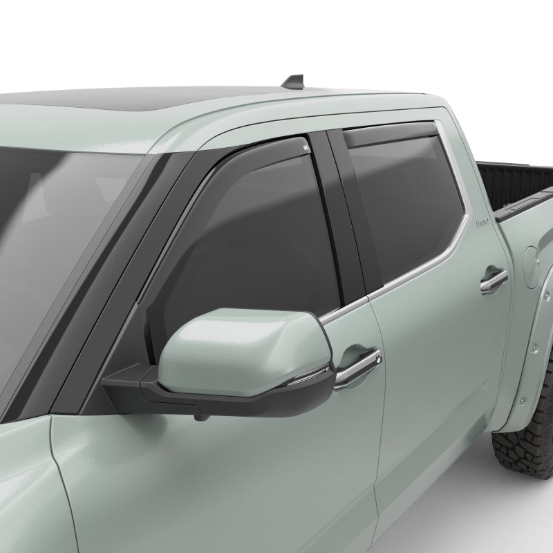 EGR 2022+ Toyota Tundra In-Channel Window Visors Front/Rear Set Dark Smoke Wind Deflectors EGR