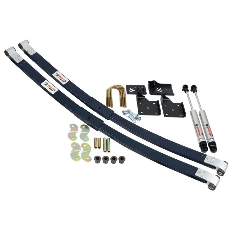 Ridetech 55-57 Chevrolet Bel Air Composite Leaf Spring w/ HQ Shock Kit - 2in Drop - Rear Leaf Springs & Accessories Ridetech