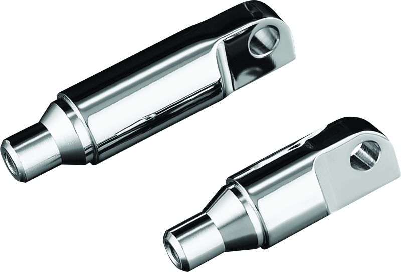 Kuryakyn Male Mount 2-1/2inch Footpeg Extension Chrome (Pair) Footpegs Kuryakyn