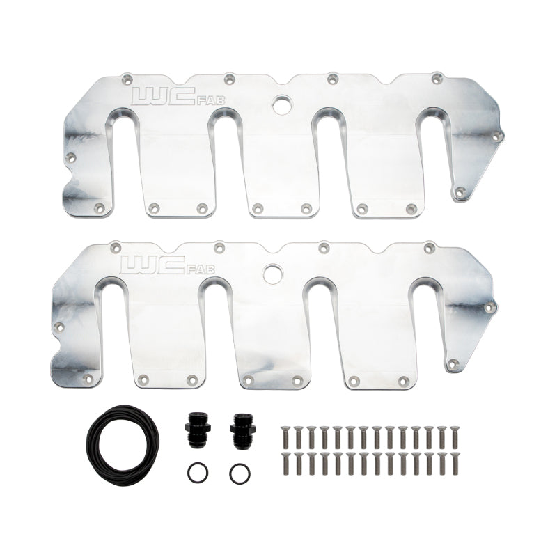 Wehrli 04.5-10 Duramax LLY/LBZ/LMM Billet Upper Valve Cover Set - Raw Aluminum Valve Covers Wehrli