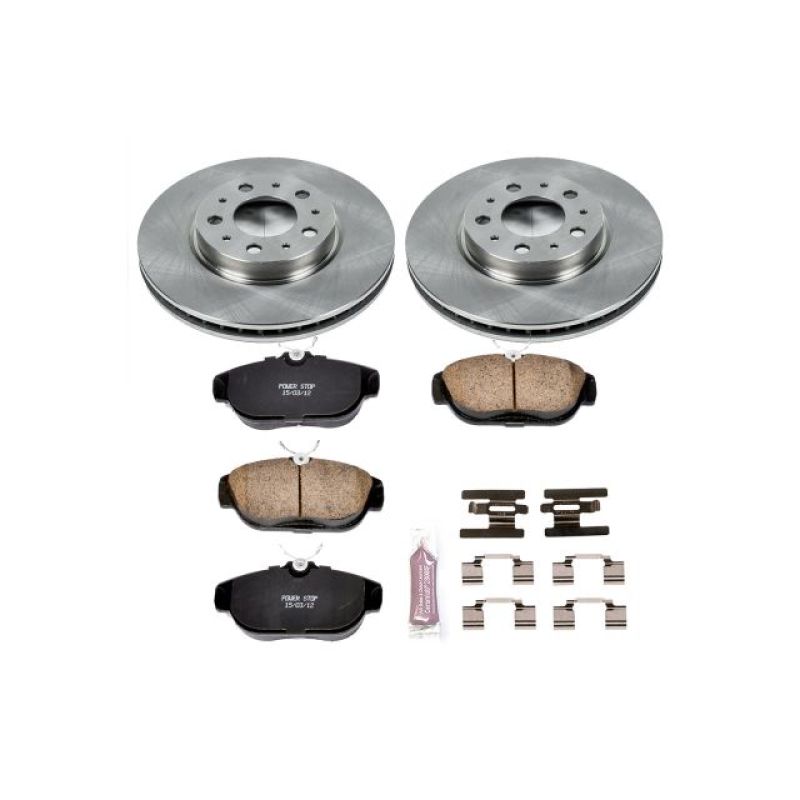 Power Stop 95-97 Volvo 960 Front Autospecialty Brake Kit Brake Kits - OE PowerStop