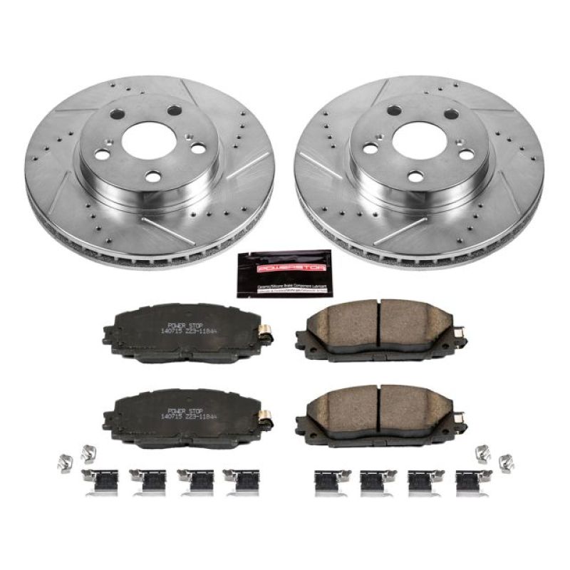 Power Stop 11-17 Lexus CT200h Front Z23 Evolution Sport Brake Kit Brake Kits - Performance D&S PowerStop