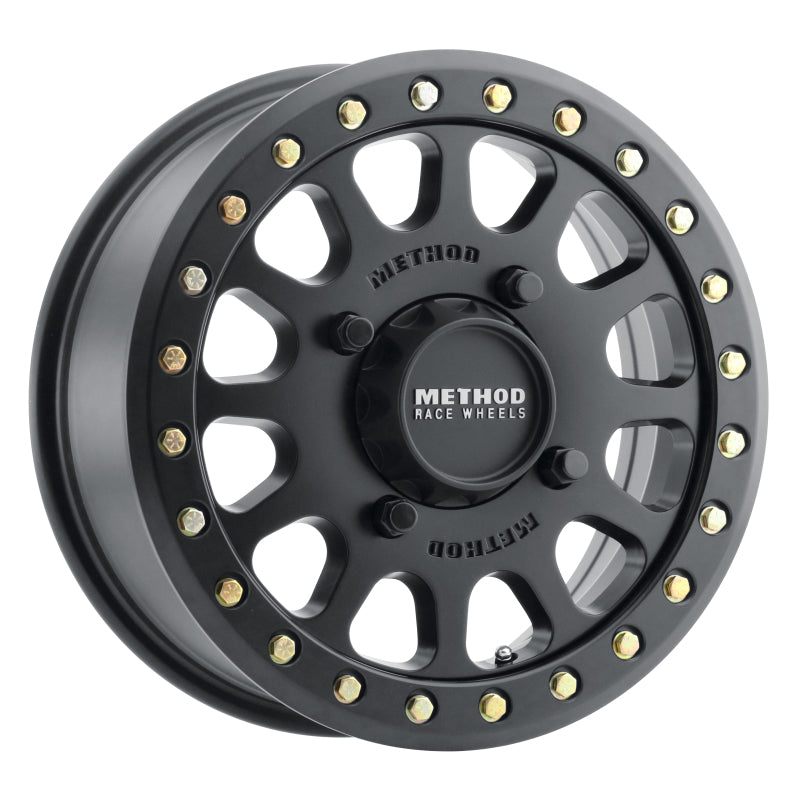 Method MR401 UTV Beadlock 15x6 / 5+1/53mm Offset / 4x156 / 132mm CB Matte Black Wheel Wheels - Cast Method Wheels