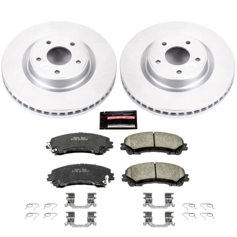 Power Stop 14-19 Infiniti Q50 Front Z17 Evolution Geomet Coated Brake Kit Brake Kits - Performance Blank PowerStop
