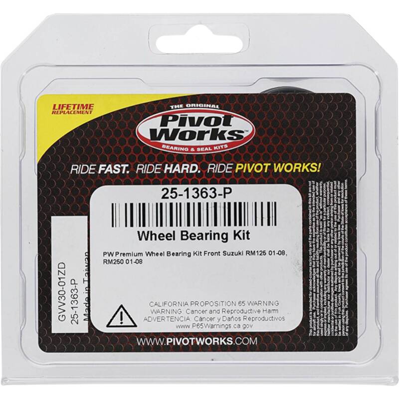 Pivot Works Suzuki Wheel Bearing Kit Premium Bearings Control Arms Pivot Works