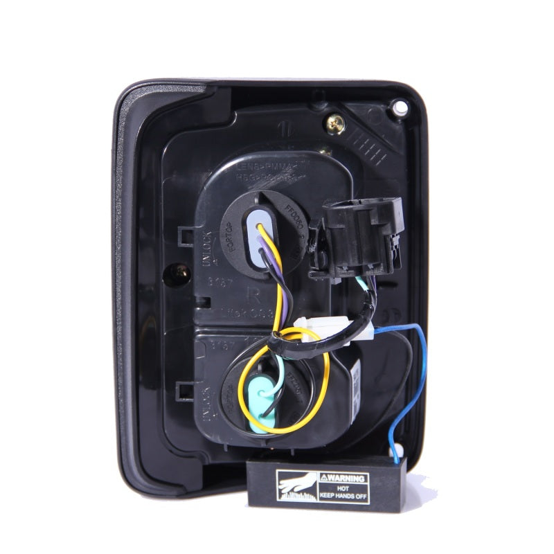 ANZO 2007-2015 Jeep Wrangler LED Taillights Smoke Tail Lights ANZO