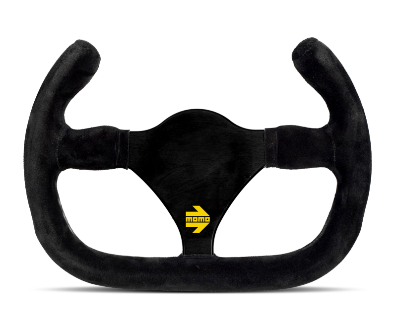 Momo MOD27/C Steering Wheel 270 mm - Black Suede/Black Spokes Steering Wheels MOMO