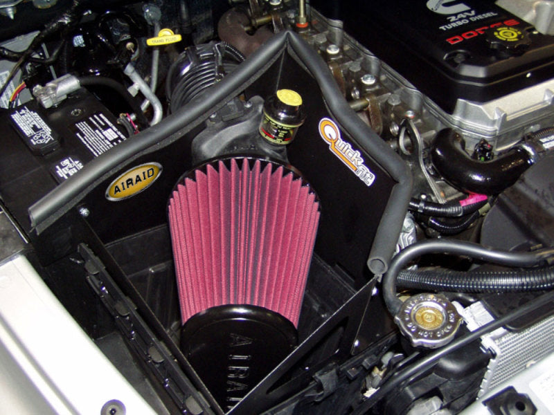 Airaid 03-04 Dodge Cummins 5.9L DSL (exc. 600 Series) CAD Intake System w/o Tube (Oiled / Red Media) Cold Air Intakes Airaid