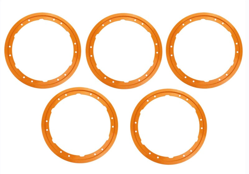Ford Racing 2021+ Ford Bronco Functional Bead Lock Ring Kit - Orange Wheel Accessories Ford Racing