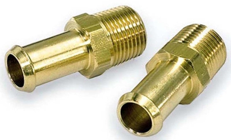 Moroso Fuel Hose Fitting - 3/8in NPT to 3/8in Hose - Brass - Single Fittings Moroso