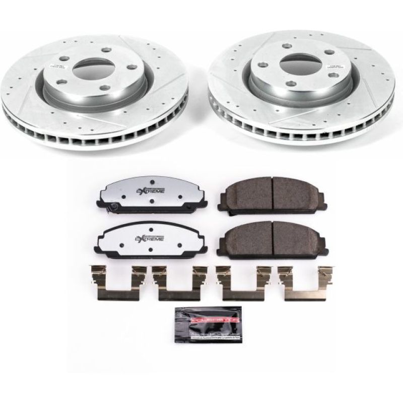 Power Stop 08-09 Pontiac G8 Front Z26 Street Warrior Brake Kit Brake Kits - Performance D&S PowerStop