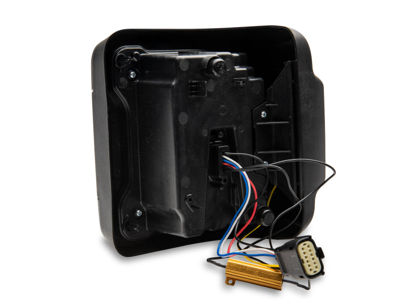 Raxiom 18-22 Jeep Wrangler JL Axial Series Plateau LED Tail Lights- Black Housing (Smoked Lens) Tail Lights Raxiom