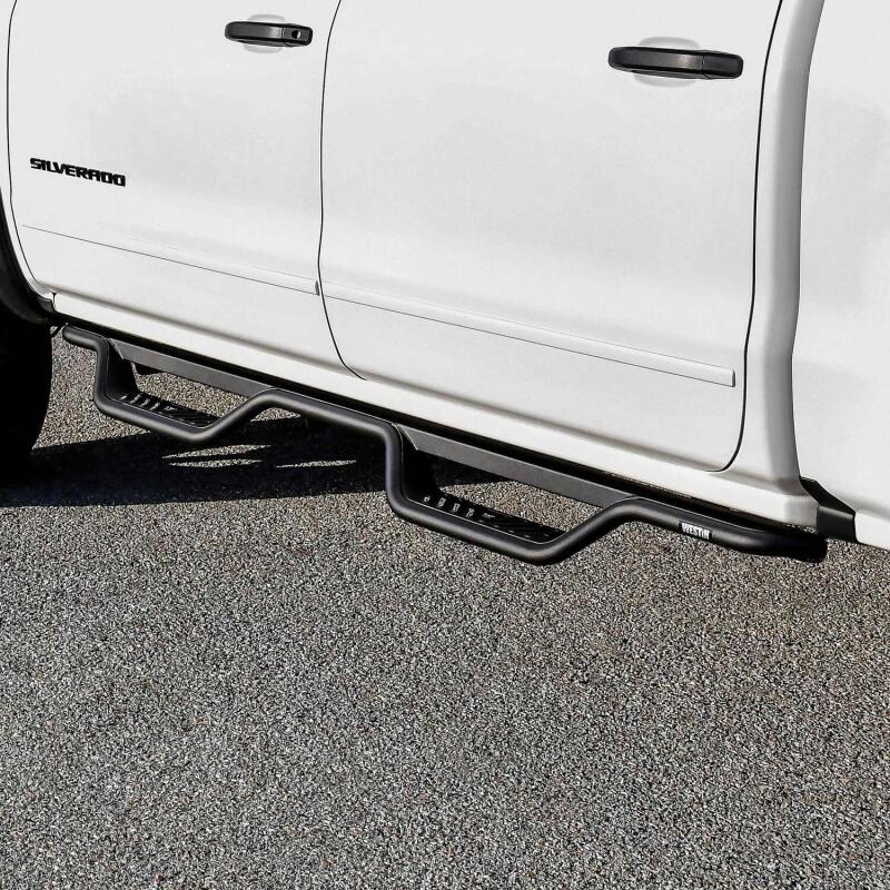 Westin 14-18 Chevrolet Silverado / GMC Sierra Crew Cab Outlaw Nerf Step Bars (Excl. Diesel) Nerf Bars Westin