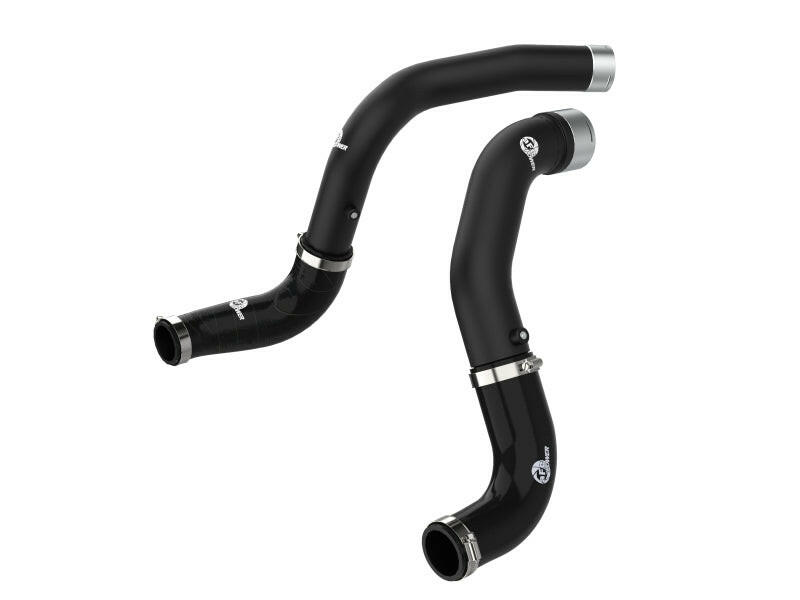 aFe BladeRunner Black 3in Intercooler Hot & Cold Side Pipe Kit 20-21 Jeep Wrangler V6-3.0L (td) Intercoolers aFe