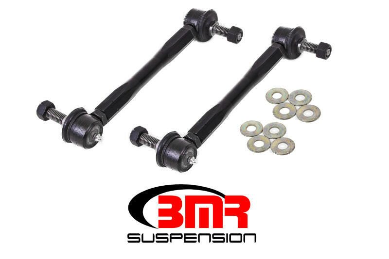 BMR 16-17 6th Gen Camaro Front Sway Bar End Link Kit - Black Suspension Arms & Components BMR Suspension