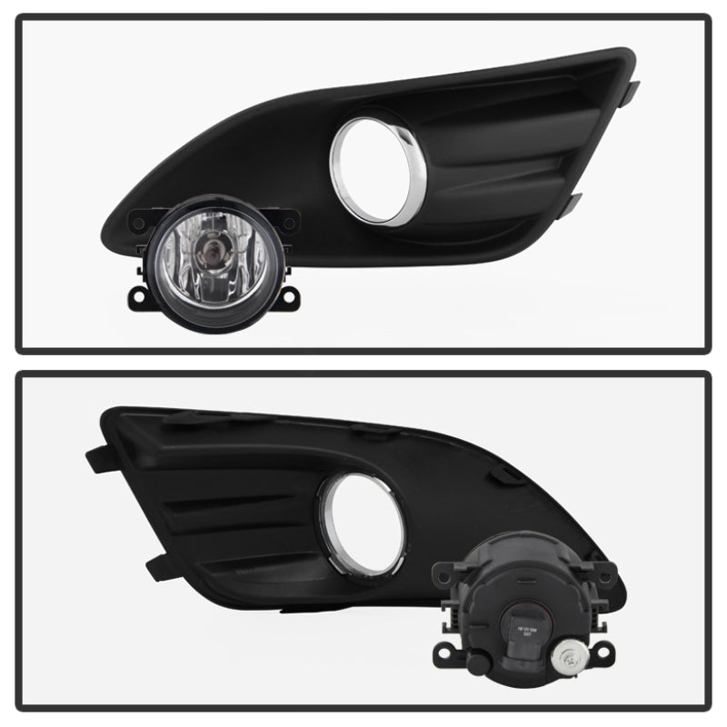 Spyder Ford C-Max 2013-2015 OEM Fog Light W/Universal Switch- Clear FL-FCMAX2013-C Fog Lights SPYDER