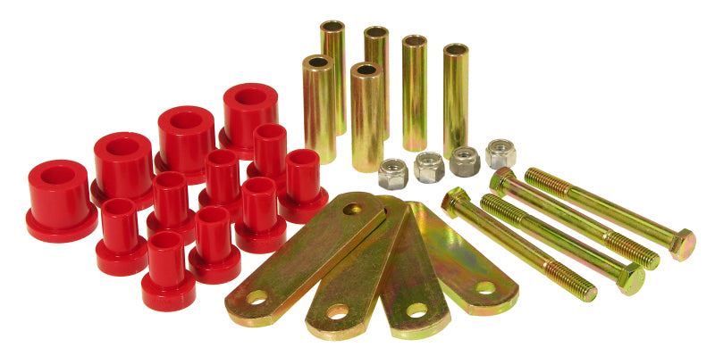 Prothane 68-72 Chrysler A Body HD Spring & Shackles Bushings - Red Bushing Kits Prothane