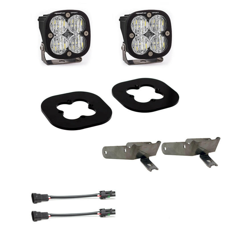 Baja Designs 11-16 Ford Super Duty Fog Squadron Sport Fog Pocket Kit Fog Lights Baja Designs