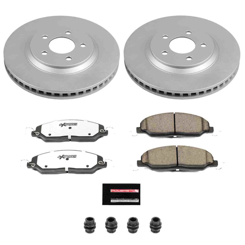 Power Stop 05-10 Ford Mustang Front Z26 Coated Brake Kit Brake Kits - Performance D&S PowerStop