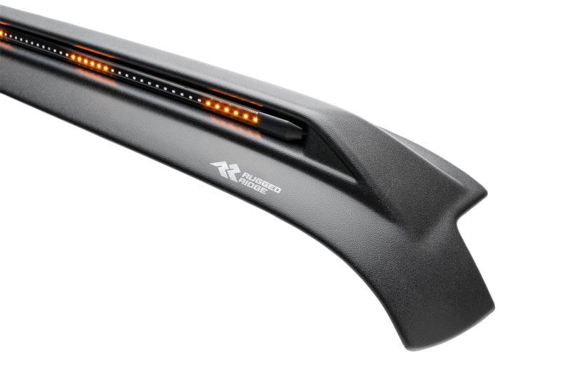 Rugged Ridge 07-18 Jeep Wrangler JK/JKU Lightshield Hood Guard Hood Deflectors Rugged Ridge