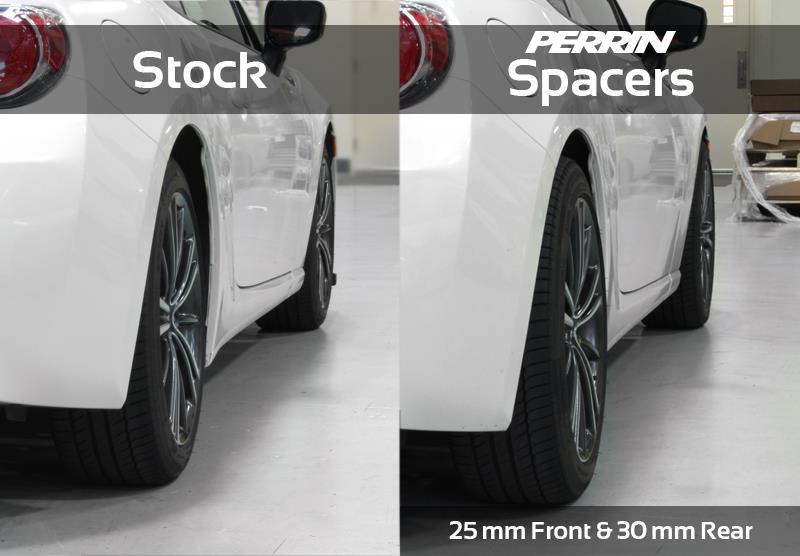 PERRIN 02-14 Subaru WRX / 2004 STI / 13-25 BRZ & Toyota GR86 30mm Wheel Spacers 5x100 56mm CB - Pair Wheel Spacers & Adapters Perrin Performance