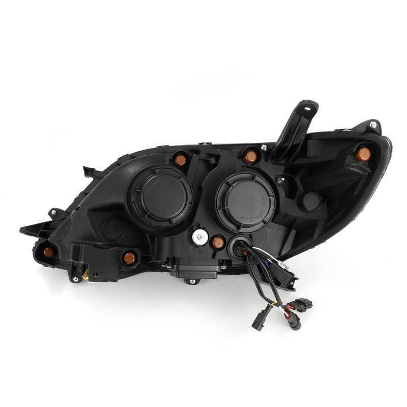 AlphaRex 2011+ Toyota Sienna NOVA LED Proj Headlights Plank Style Black w/Activ Light/Seq Signal/DRL Headlights AlphaRex