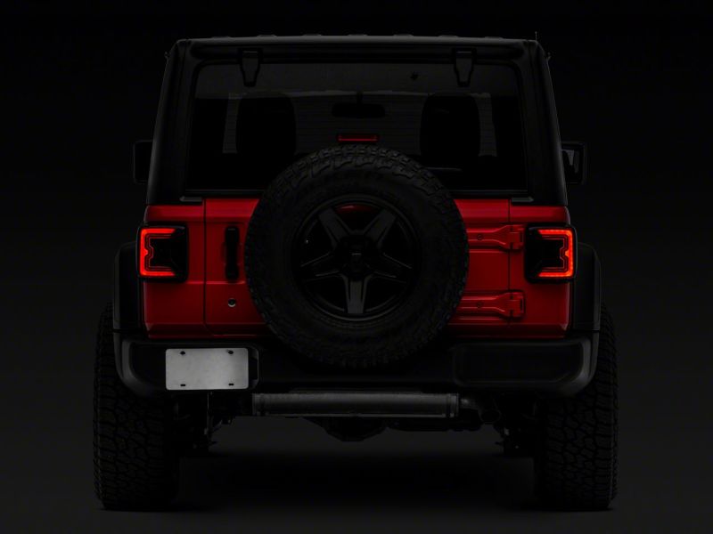 Raxiom 18-23 Jeep Wrangler JL Axial Series LED Tail Lights- Blk Housing (Smoked Lens) Tail Lights Raxiom