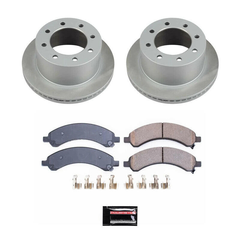 Power Stop 03-08 GMC Savana 3500 Rear Semi-Coated Rotor Kit Brake Kits - Performance Blank PowerStop