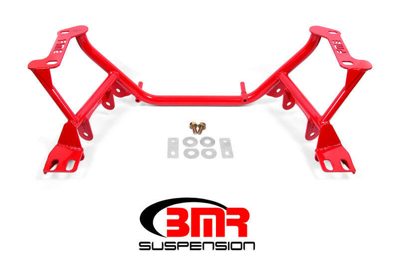 BMR 96-04 New Edge Mustang K-Member Coilover Version / Motor Plate Version - Red Crossmembers BMR Suspension