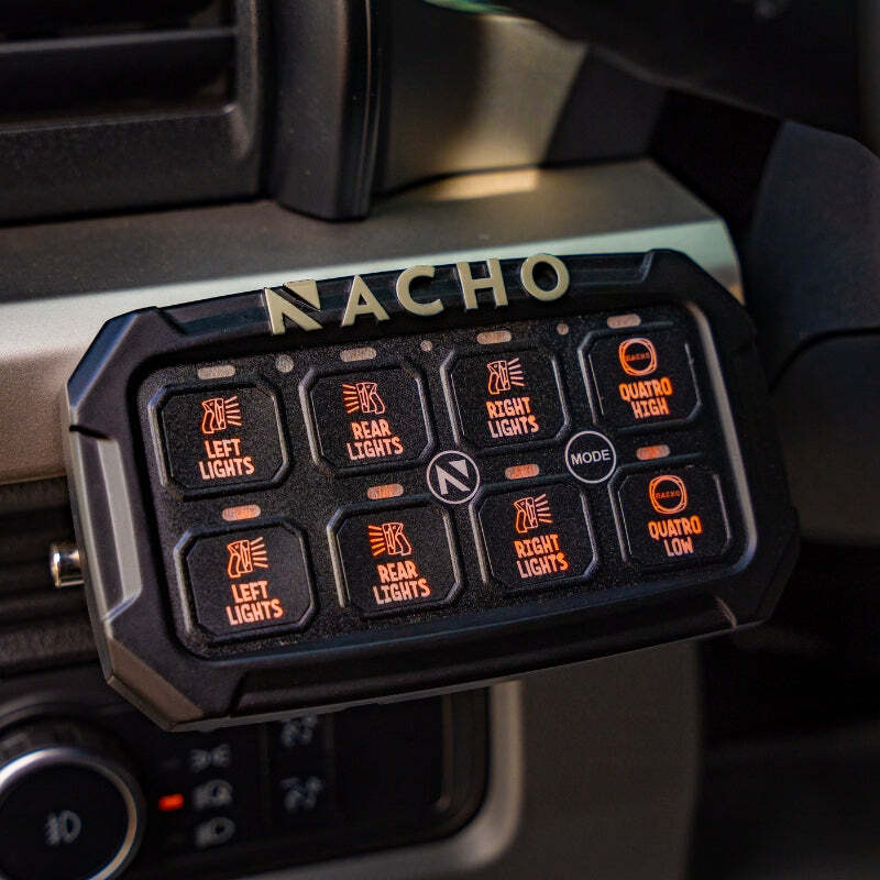 Nacho Lighting 8-Switch Auxiliary Accessory Control System Wiring Connectors Nacho Offroad Technology