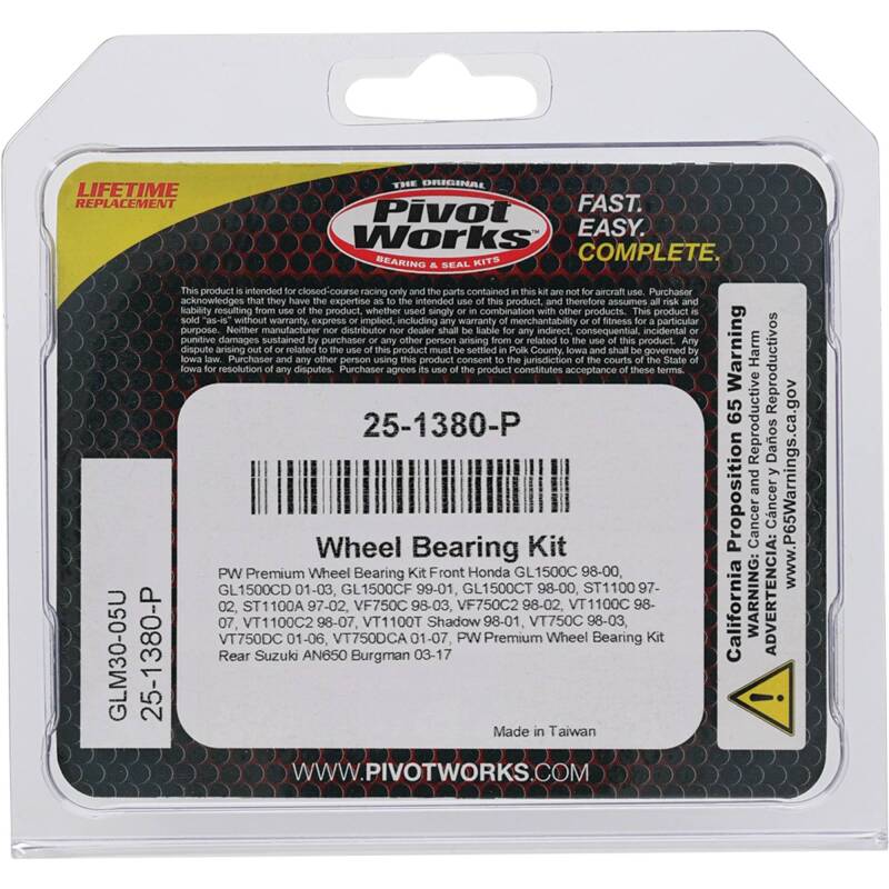 Pivot Works Premium Wheel Bearing Wheel Bearings Pivot Works