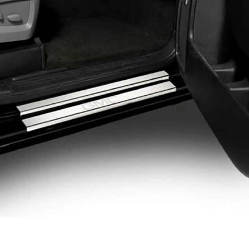 Putco 14-18 GMC Sierra LD - Regular Cab w/ GMC Etching (4pcs) SS Door Sills Door Panels Putco