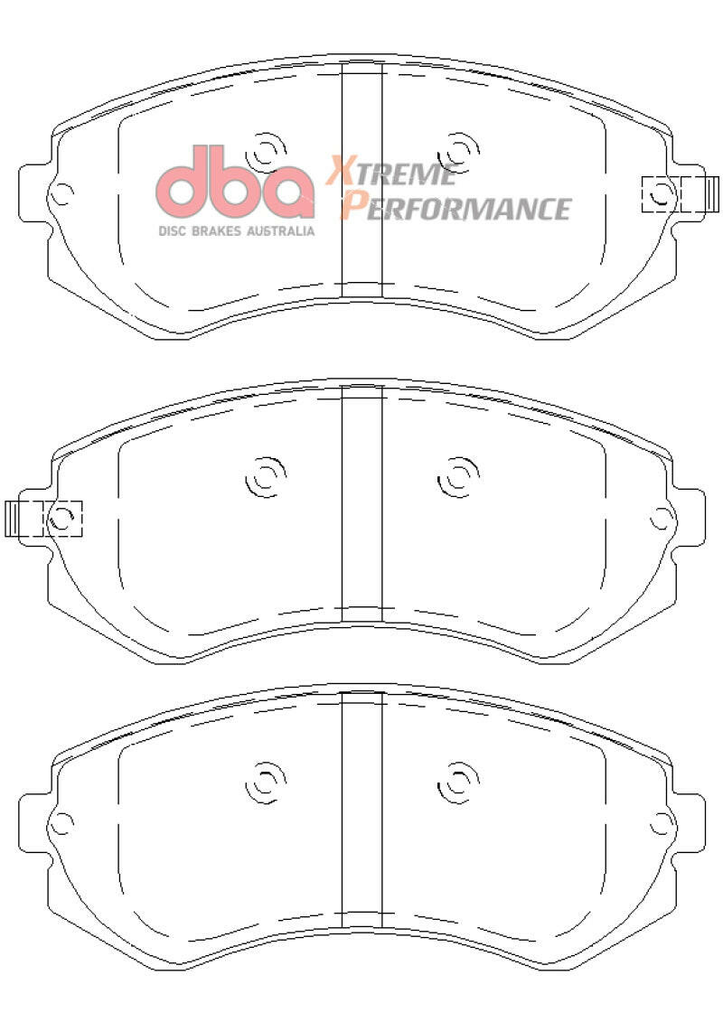 DBA 90-96 Nissan 240SX w/ABS XP Performance Front Brake Pads Brake Pads - Performance DBA