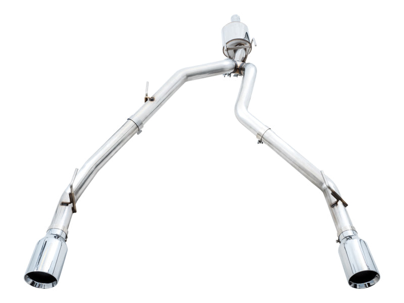 AWE Tuning 09-18 RAM 1500 5.7L (w/o Cutout) 0FG Dual Rear Exit Cat-Back Exhaust - Chrome Silver Tips Catback AWE Tuning