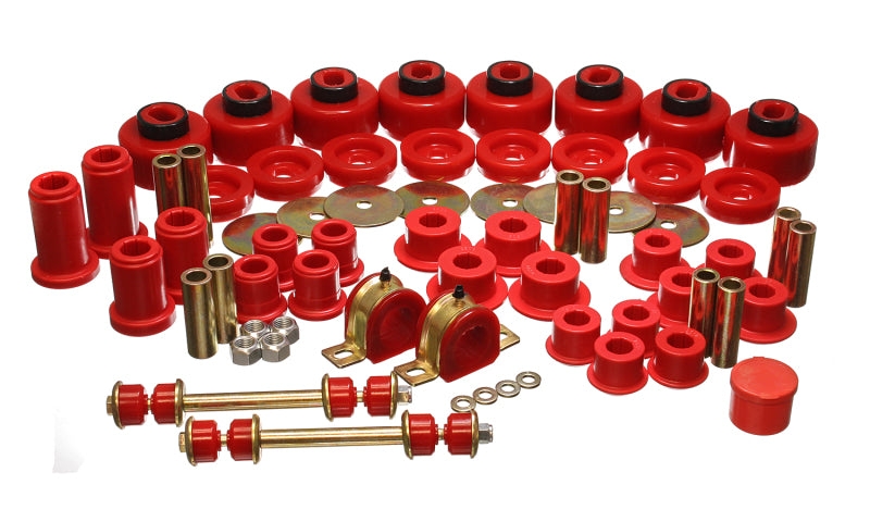 Energy Suspension 01-06 Chevy Silverado 4WD Red Hyper-flex Master Bushing Set Bushing Kits Energy Suspension
