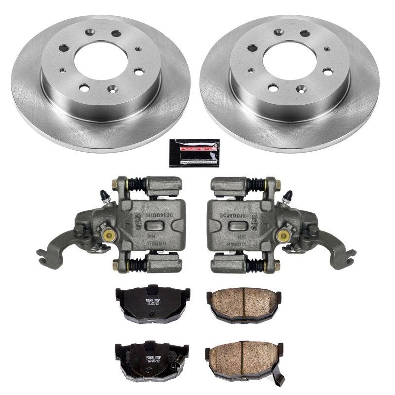 Power Stop 04-09 Kia Spectra Rear Autospecialty Brake Kit w/Calipers Brake Kits - OE PowerStop