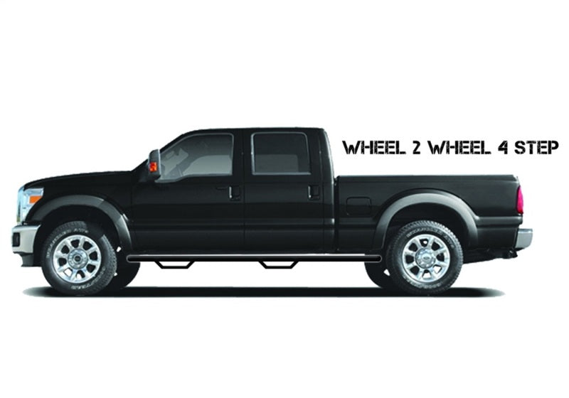 N-Fab Nerf Step 95-04 Toyota Tacoma Ext. Cab 6ft Bed - Gloss Black - W2W - 3in Side Steps N-Fab